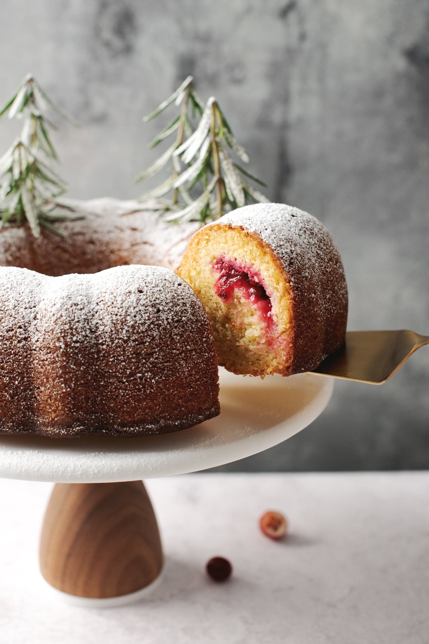 Holiday Cranberry Orange Bundt Cake