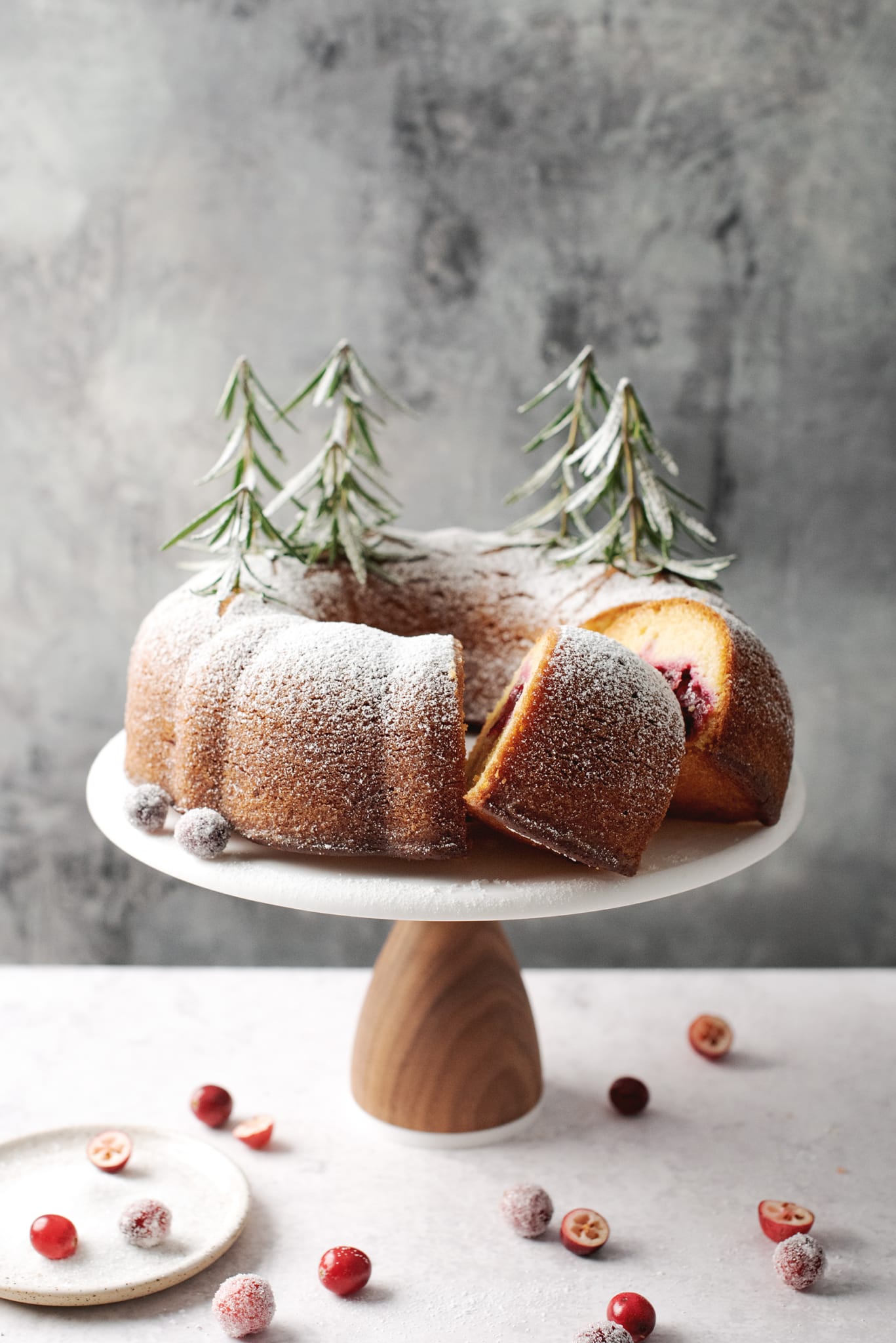 Holiday Cranberry Orange Bundt Cake