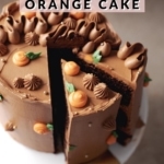slices cut of chocolate orange cake