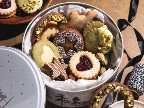 Christmas Almond Butter Cookie Tin