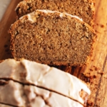 Slices of pound cake laying on top of each other.