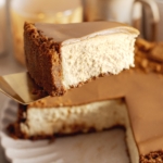 This biscoff cheesecake is made with a biscoff cookie crust, creamy spiced cheesecake, and a layer of biscoff spread on top. It's the ultimate cheesecake for biscoff lovers!