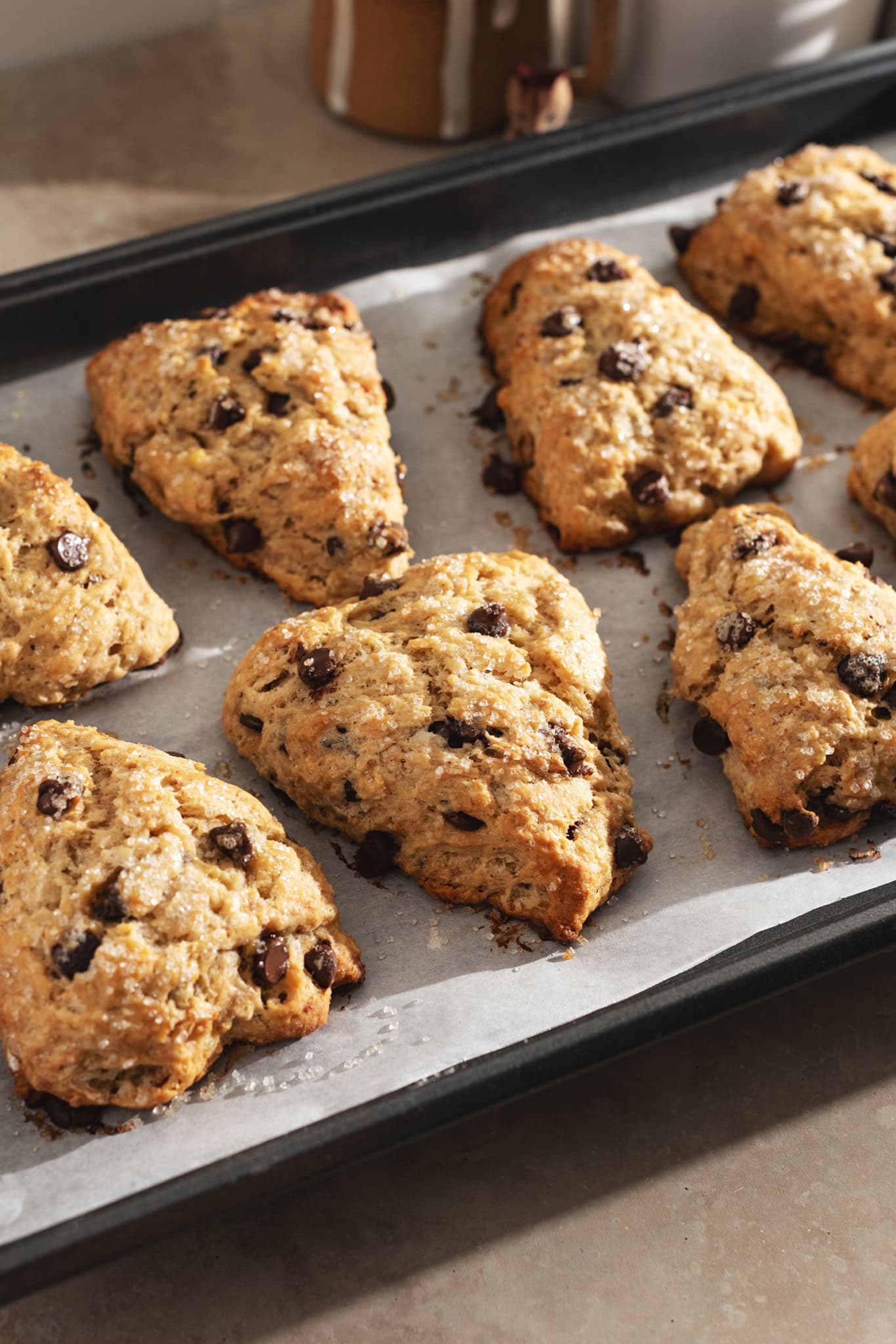 Banana Chocolate Chip Scones