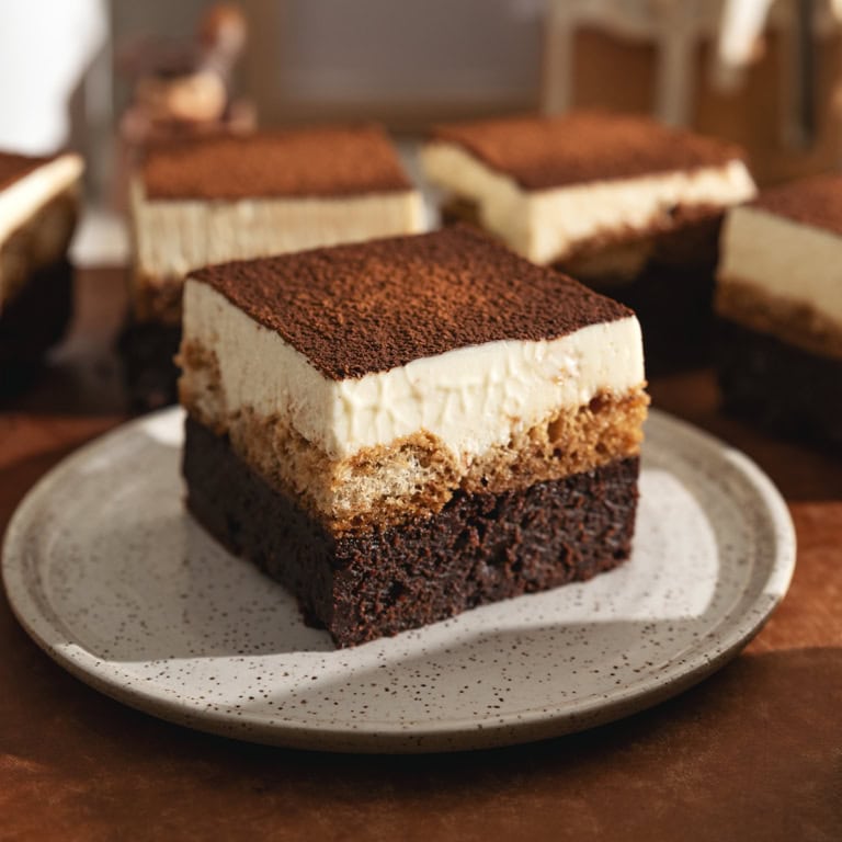 Tiramisu Brownies - Teak & Thyme